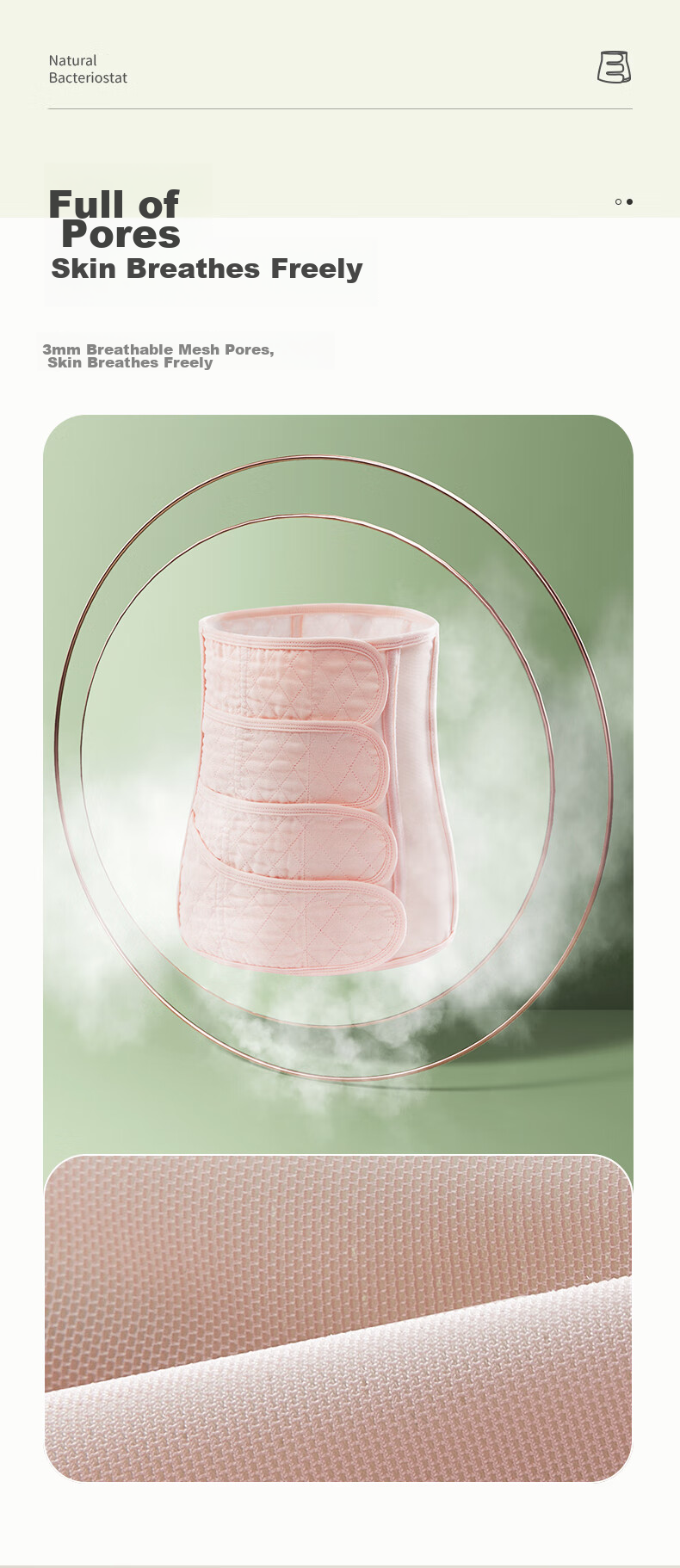 Shiyuejiejing Postpartum Belly Wrap, Shaping Band for Natural Delivery And C-Section, Gauze Waist Trainer (Belly Wrap + Pelvic Belt), Pink, XL 6