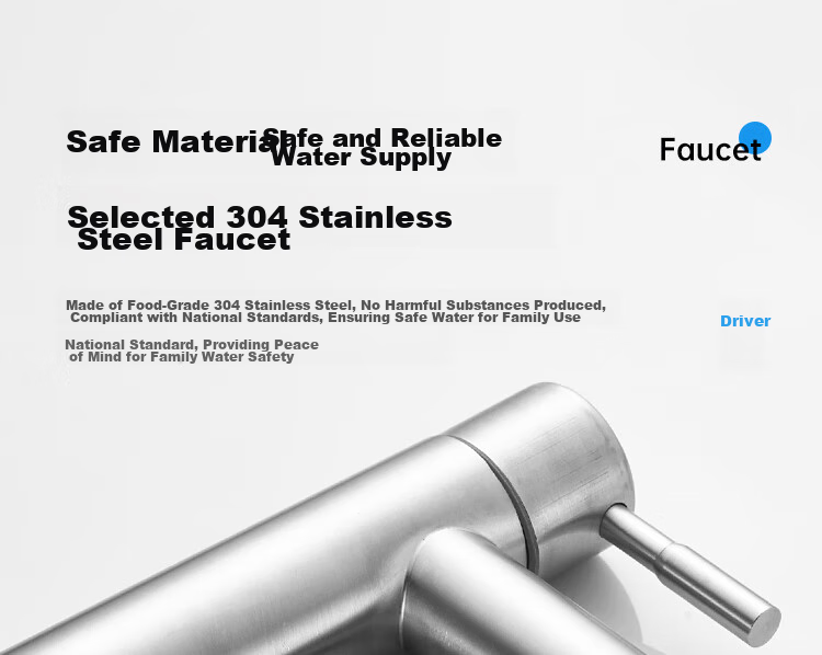 MEJUE Basin Faucet, Bathroom Sink Washbasin Vanity Heightened Faucet, Stainless Steel Single Cold Water Tap Z-016481 5