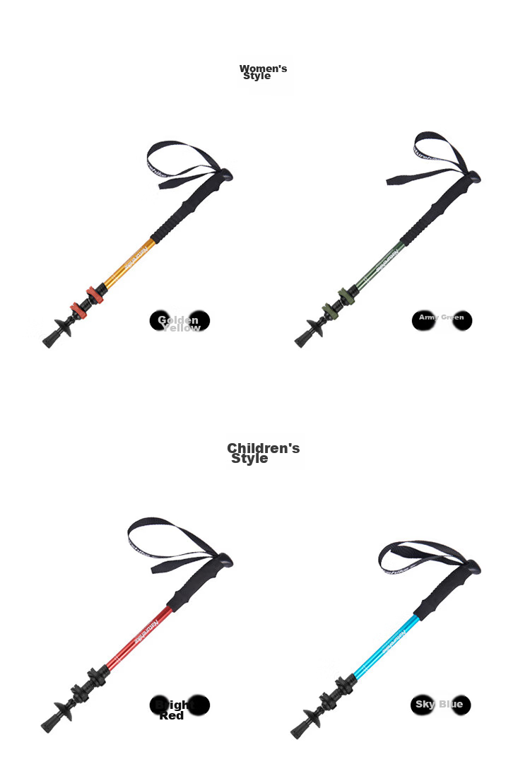 Naturehike Noke Qingxue Base Outdoor Children's Trekking Pole, Telescopic Hiking Pole for Men And Women, Ultra-Light Aluminum Alloy Pole, Black 13