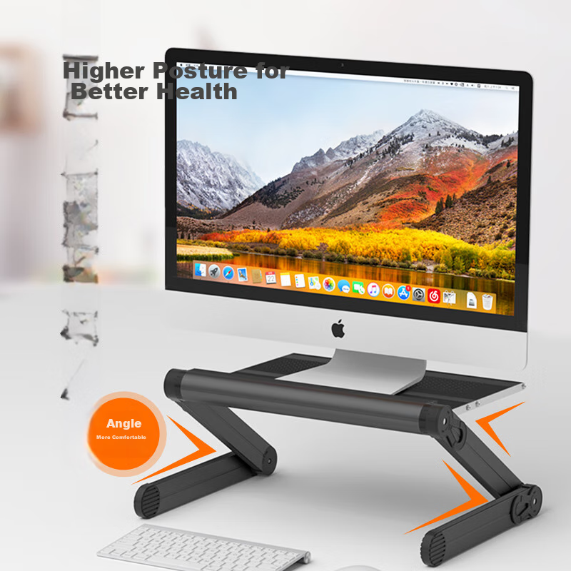 HAILE Aluminum Alloy Adjustable Stand for Laptop And Monitor, Foldable Riser Base AC-7