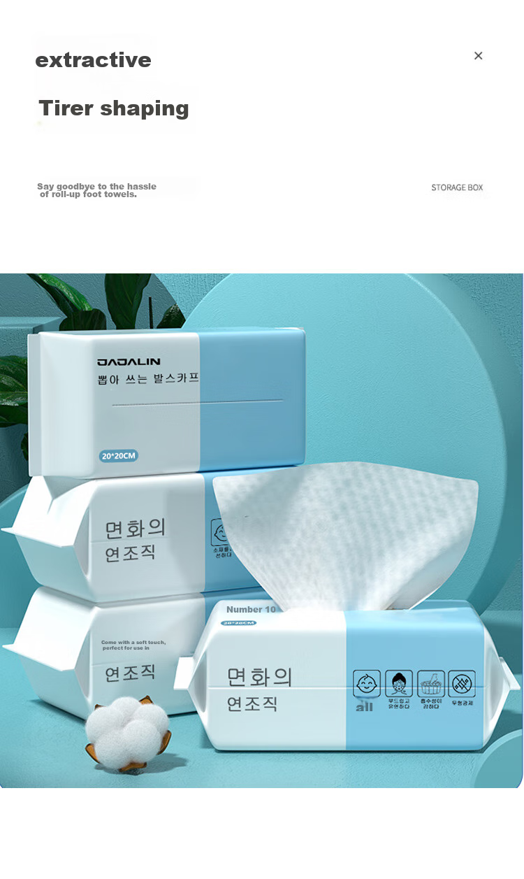 JAJALIN Disposable Foot Towels, 3-Pack, Foot Bath Wipes, Hotel Foot Cleaning Paper, Foot Therapy Towels, Lazy Person's Foot Cleaning Specialized Towel 5