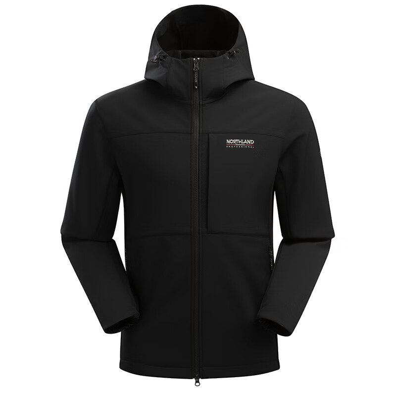 NORTHLAND 25 New Men's Softshell Jacket Outdoor Water-Repellent Windproof Warm Fleece-Lined Hooded Hiking Mountaineering Jacket