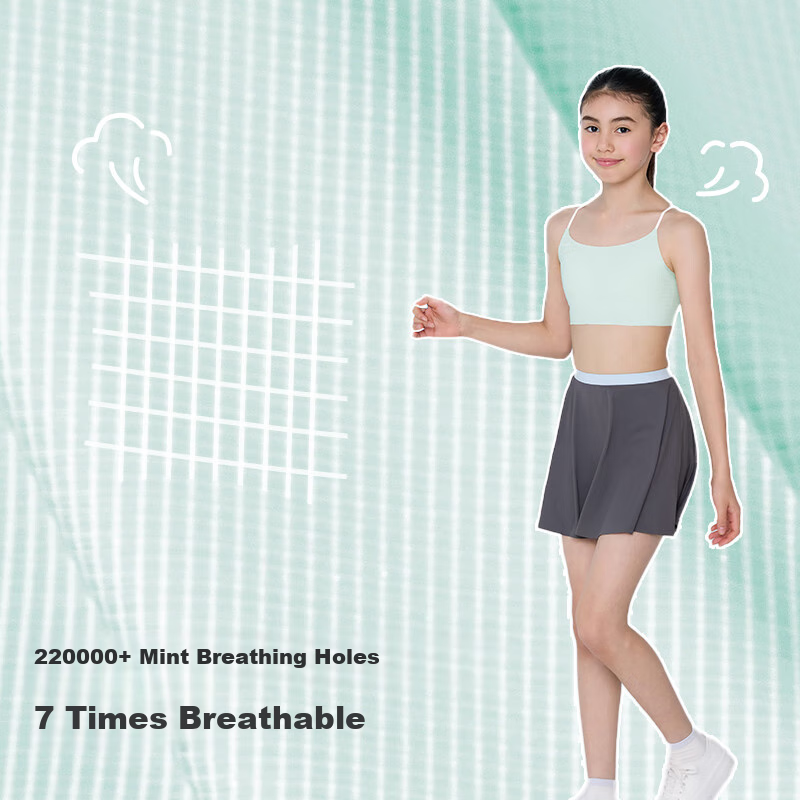 Like UU Thin Strap Bra for Female Students in Middle And High School, Puberty Underwear, Girls' Bra, Lightweight And Breathable Camisole