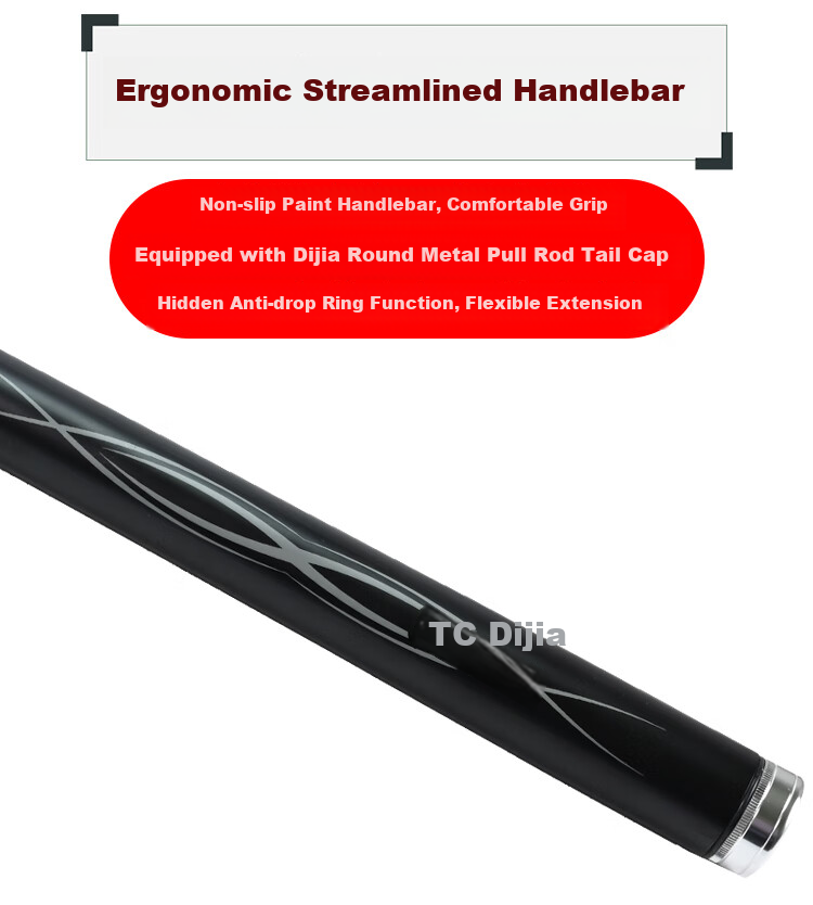 Dijia Fishing Rod, Black And White Carp Flagship Version, 28 Sections, Large Comprehensive Groove, VCF Toray Carbon Rod, 5.4 Meters Long, with Rod Tip Included 6