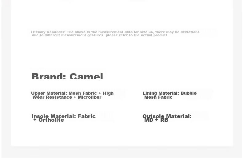 CAMEL [Panlong] Outdoor Hiking Shoes, Non-Slip, Wear-Resistant, Shock-Absorbing, Low-Top Breathable Sneakers FB12235182T 11