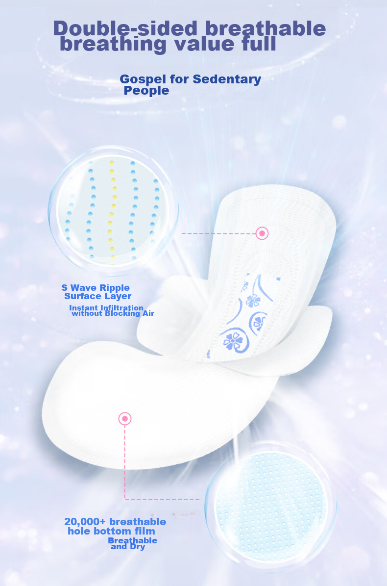 ABC KMS Light And Thin Healthy Formula Ultra-Thin Extended Night Use Sanitary Napkin Set Sold by JD 320mm*9 Pieces 6