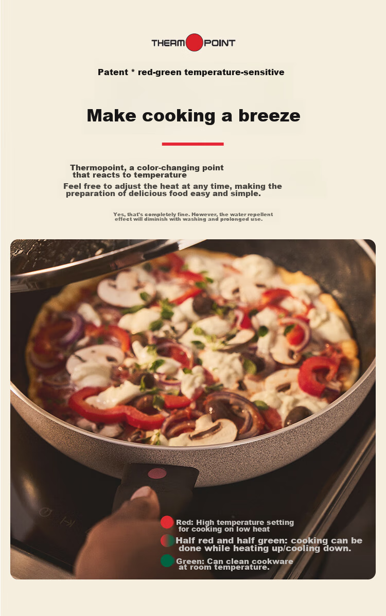 BALLARINI [Imported] Non-Stick Pan with Titanium Ceramic Coating, Flat Bottom Pan, Zero Fluorine, Induction Cooker Compatible, Stir-Fry Pan, 26CM, Laidro 6