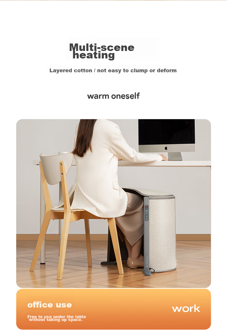 CHIGO Foot Warmer, Electric Heated Foot Pad for Office Desk Under-Desk Heater, Leg Warmer, Foot Warmth Device, Foot Warmer 14