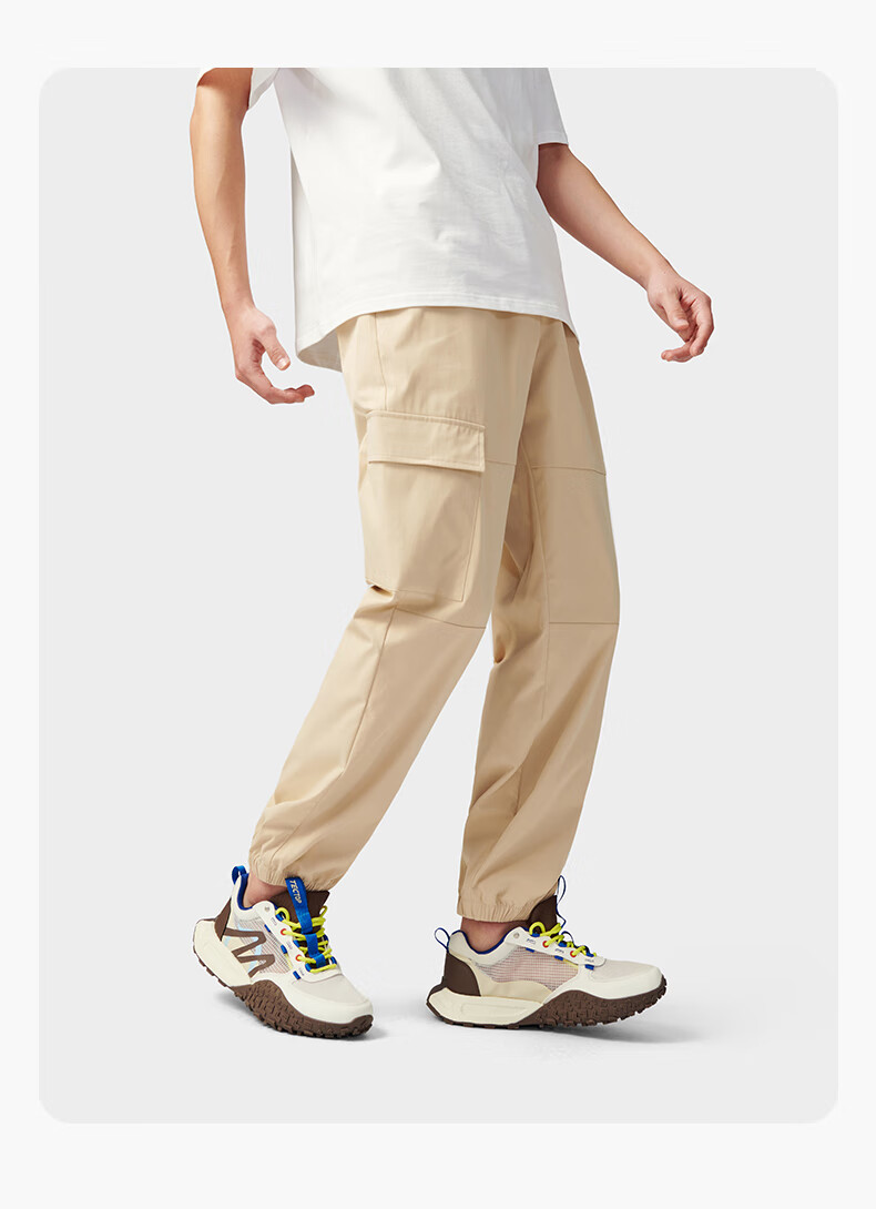 TECTOP Outdoor Lightweight Casual Pants, Couple's Loose-Fit Trousers 2412293XX Men's Classic Black L 28