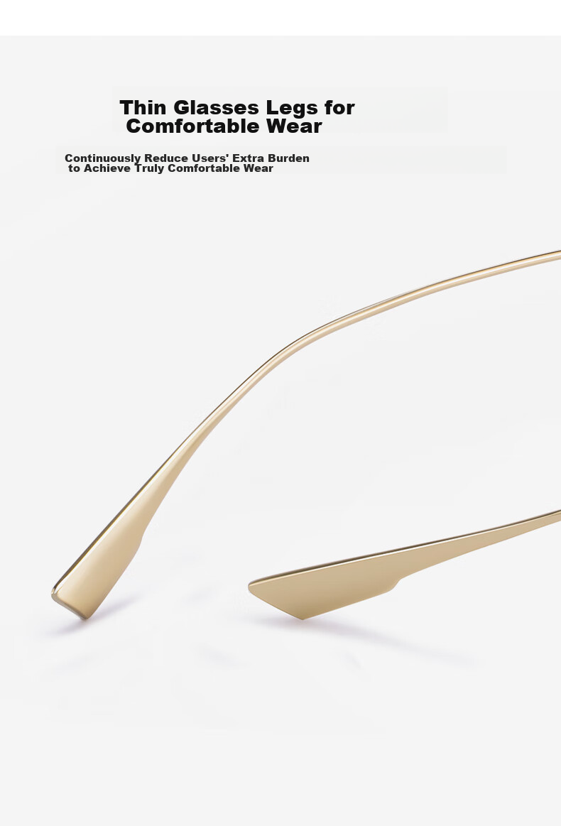 CAPONI Blue Light Blocking Glasses for Women, Pure Titanium Ultra-Light Frameless Gold Wire Flat Lenses, Anti-Radiation Phone Protective Eyewear for Men, Non-Prescriptio 11
