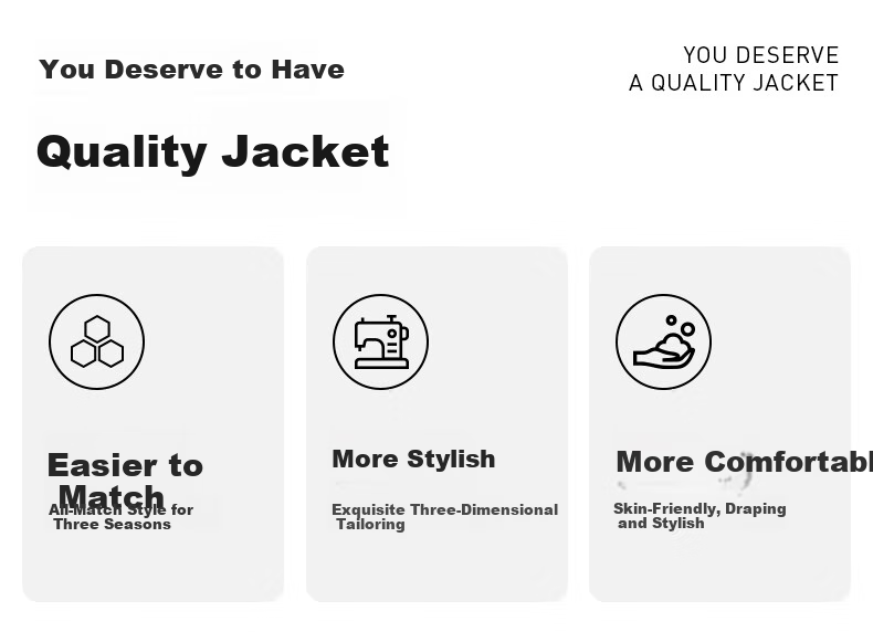FIRS Double-Sided Wrinkle-Resistant Jacket for Men, Spring And Autumn New Style Business Casual Stand-Collar Short Dad Workwear Coat 3