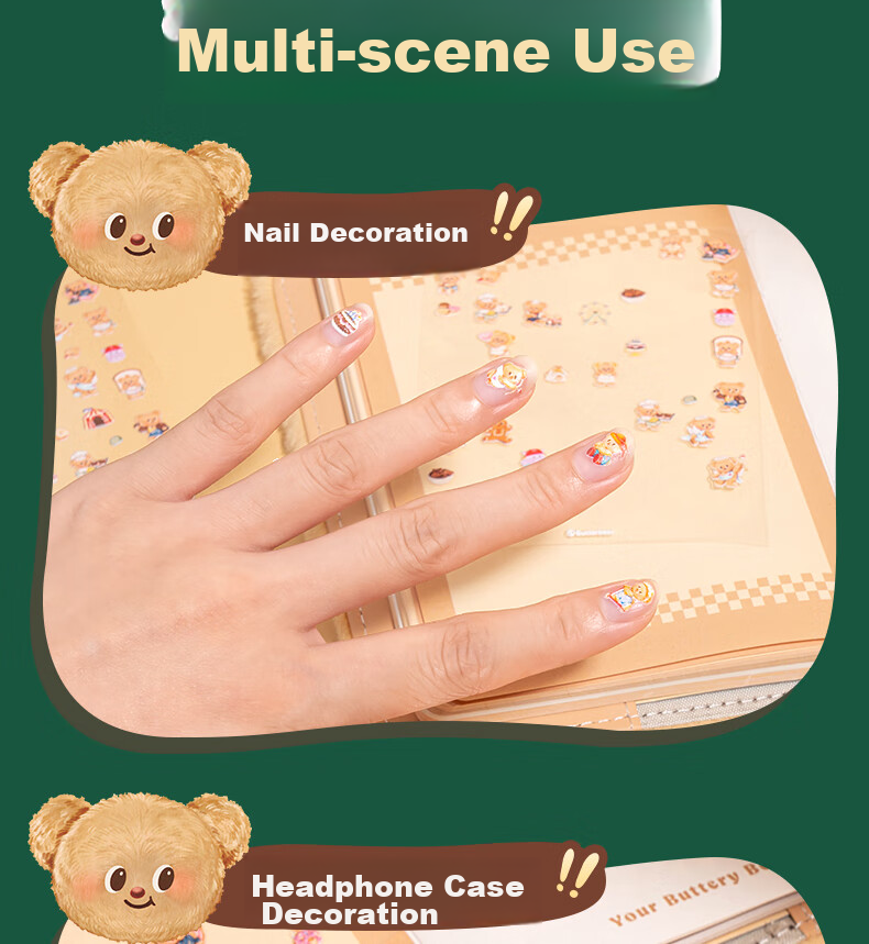 Deli Children's Day Gift Guardian Sweetheart Sticker Book 20 Sheets DIY Craft Fun Stickers Phone Decoration Stickers TX206 10