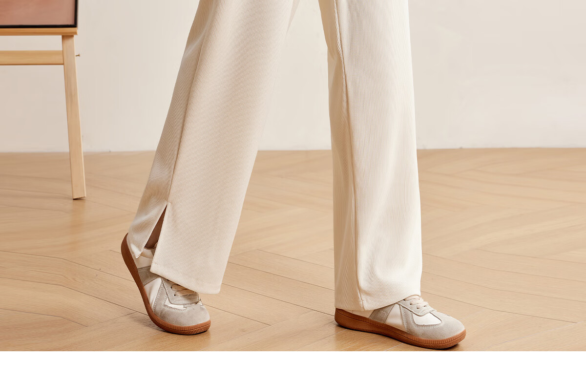 Halo Queen Women's Casual Pants, Spring And Autumn Drawstring Loose Wide-Leg Trousers, Fashionable Slimming Straight-Leg Pants H13QK5970 26