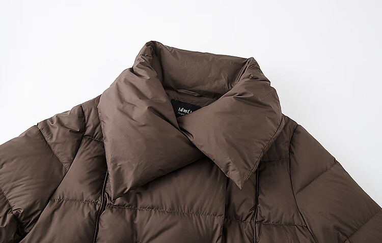Dme [Urban Light Outdoor] Winter 400T Spring Yafang Pressure-Elastic Fluffy 90% Duck Down, Large Lapel down Jacket for Wome 7