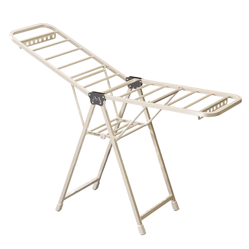 BIX Floor-Standing Clothes Rack for Bedroom, Home Drying Rack, Simple Coat And Hat Stand, Indoor Balcony Clothes Hanger, 1.8m Double-Layer