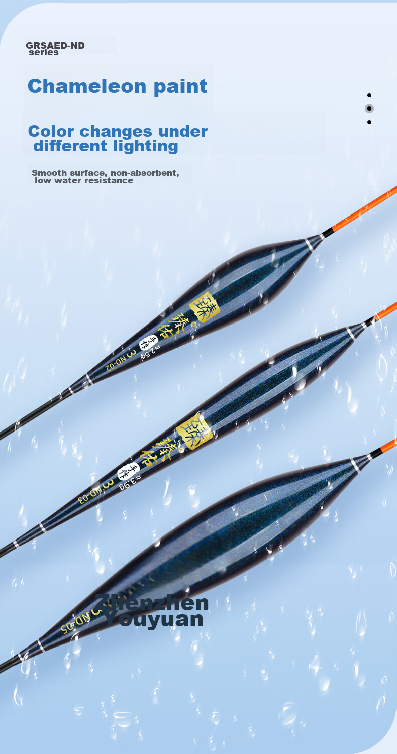 Grsaed Float Set ND12 Lizard Nano Crucian Carp Koi Fishing Floats Wild Fishing High Sensitivity Thickened Eye-catching Balsa Wood Float Box 10
