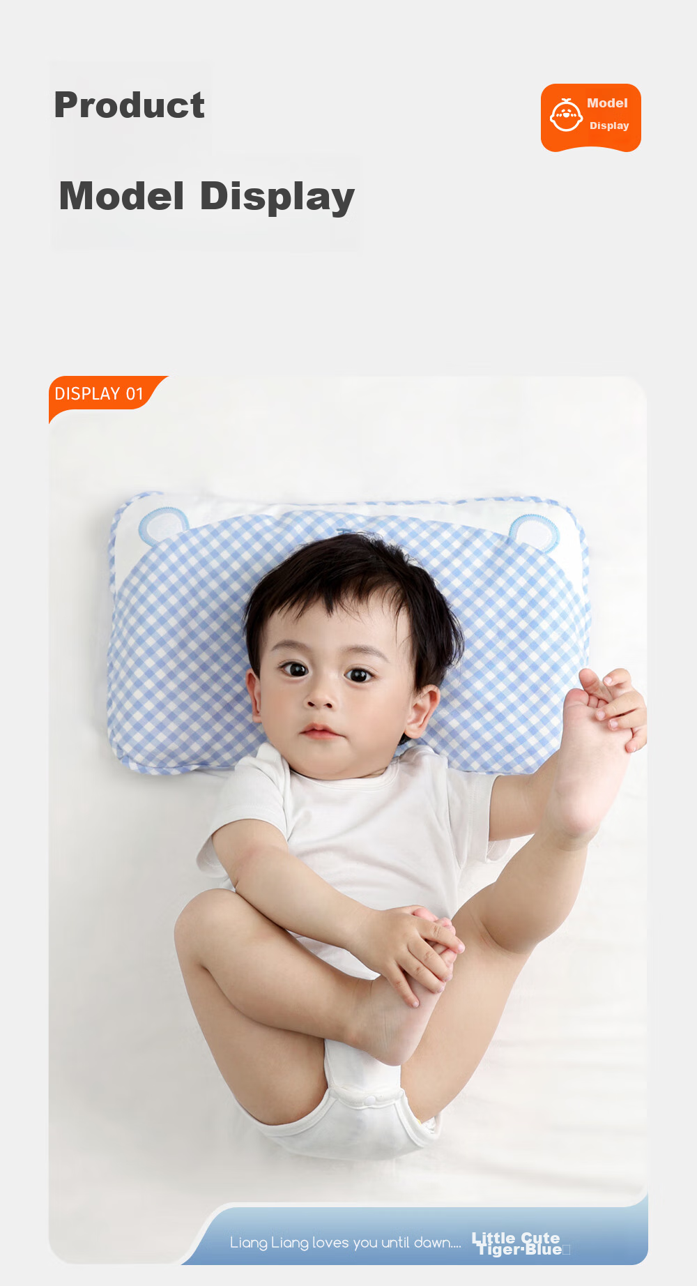 Liangliang Baby Pillow Shaping Pillow for 0-3 Years Old Newborns, Anti-Flat Head, Round Head, Antibacterial Children's Pillow, Green Plaid (Single Pillowcase) 18