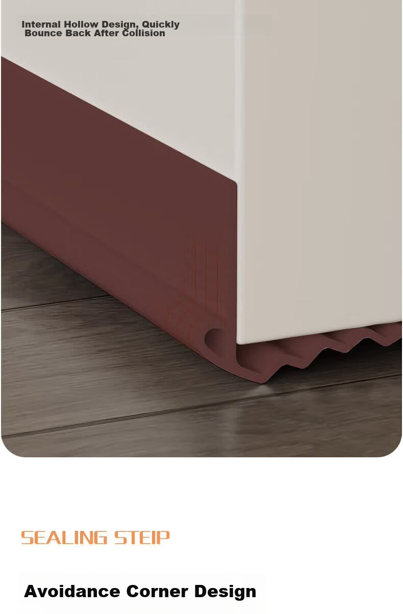 Cigeman Door Seal Strip, Bedroom Soundproof Strip, Wind And Light Blocking, Door Bottom Seal Strip, Door Gap, Soundproof Strip, Draft Preventio 8