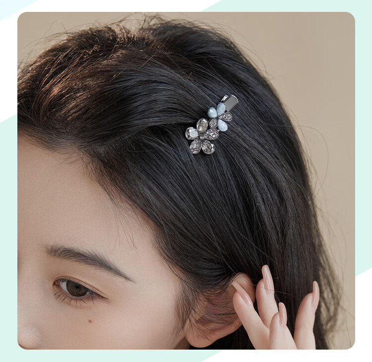 CHIMERA Leaf-Shaped Hair Clip, Duck-Bill Clip, Korean-Style Barrette, Bangs Clip, Hair Accessory, Women's Birthday Gift 7