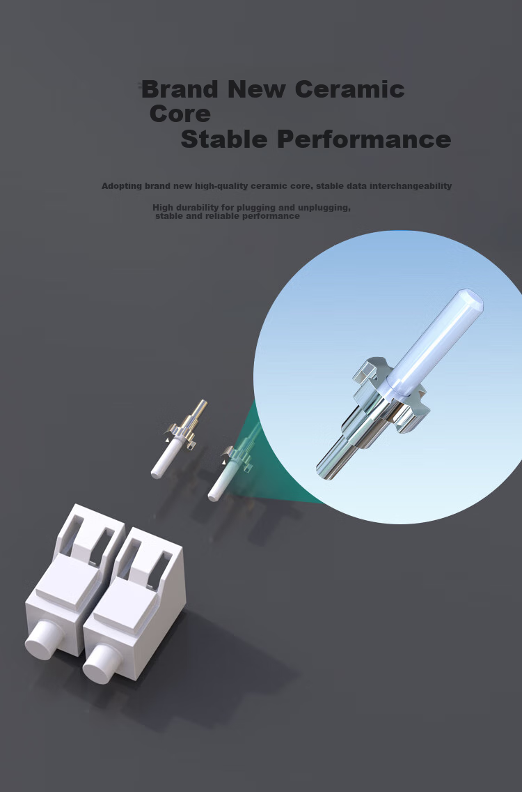 HAILE 10 Gigabit Fiber Optic Patch Cable LC-LC Multi-Mode OM3 Single-Core Dual-Fiber Branch Cable, Low Smoke Zero Halogen LSZH Low Loss A-Grade Fiber Core 3 Meters HT-2LC 4