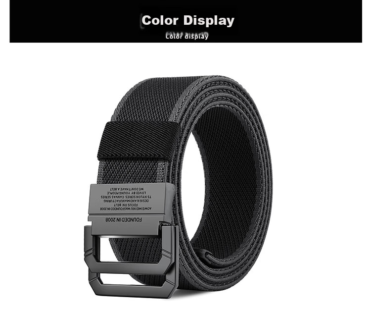 HALFEEL Canvas Belt, Men's Leather Belt, Trendy Denim Belt, Versatile for Women, Students, Military Training, Outdoor Activities, Father's Day Gift 13