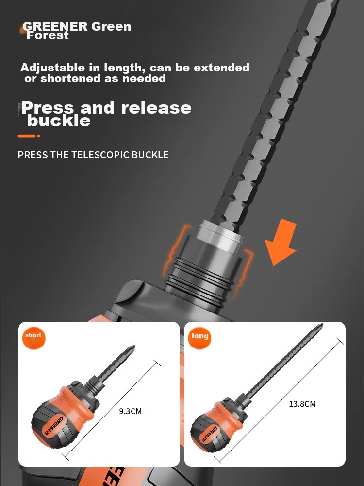 GREENER Ratchet Screwdriver Set, Multifunctional Household Extendable Dual-Purpose Short Phillips Flathead Triangular Torx And Torx-Like 6