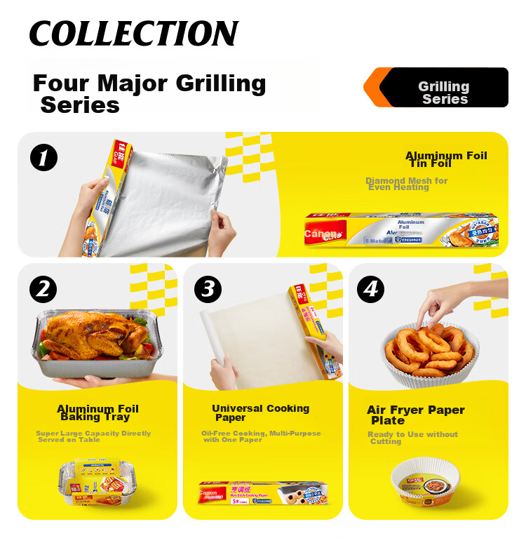 Glad Baking And Cooking Paper 5m*30cm, Meat Roasting Silicone Paper, Air Fryer And Oven Baking Sheet Paper, Original Import 3