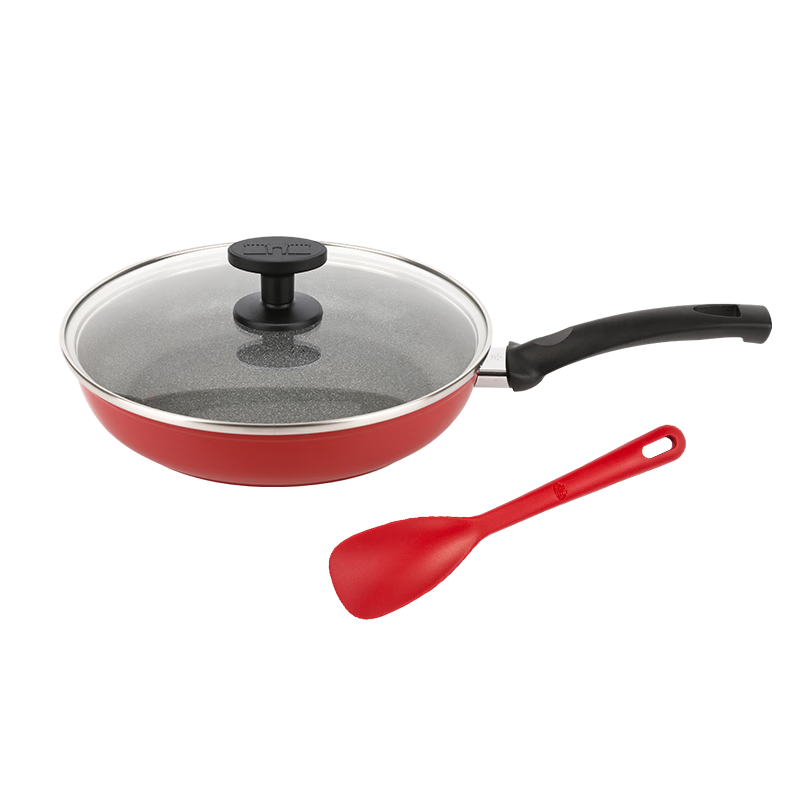 BALLARINI Non-Stick Pan, Imported with Titanium, Flat-Bottom Pan for Steak And Pancakes, Compatible with Induction Cookers, 26CM Montelos Series