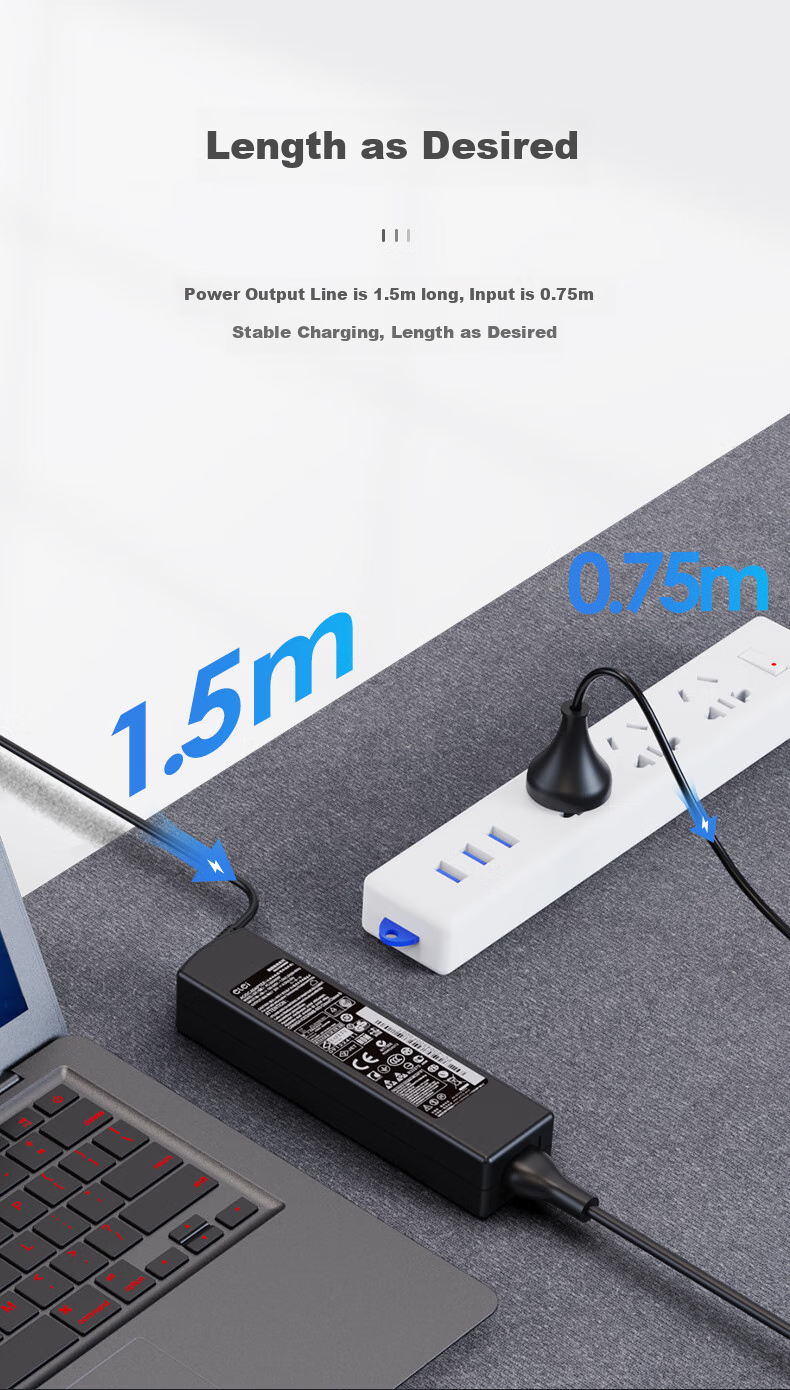 Elei Lenovo Laptop G470 G475 Z480 E49 G485 Y470 Y480 Z475 B475 Laptop Power Adapter, 20V 4.5A Power Cord, 90W 6