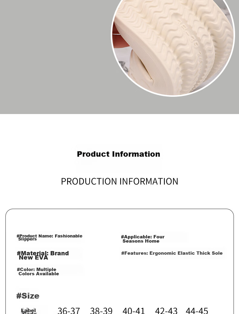 IQGD Slippers Sandals for Women, Floor Slippers with Soft Soles, Non-Slip Bathroom Home Slippers for Couples, 2456 White, Size 38-39 9