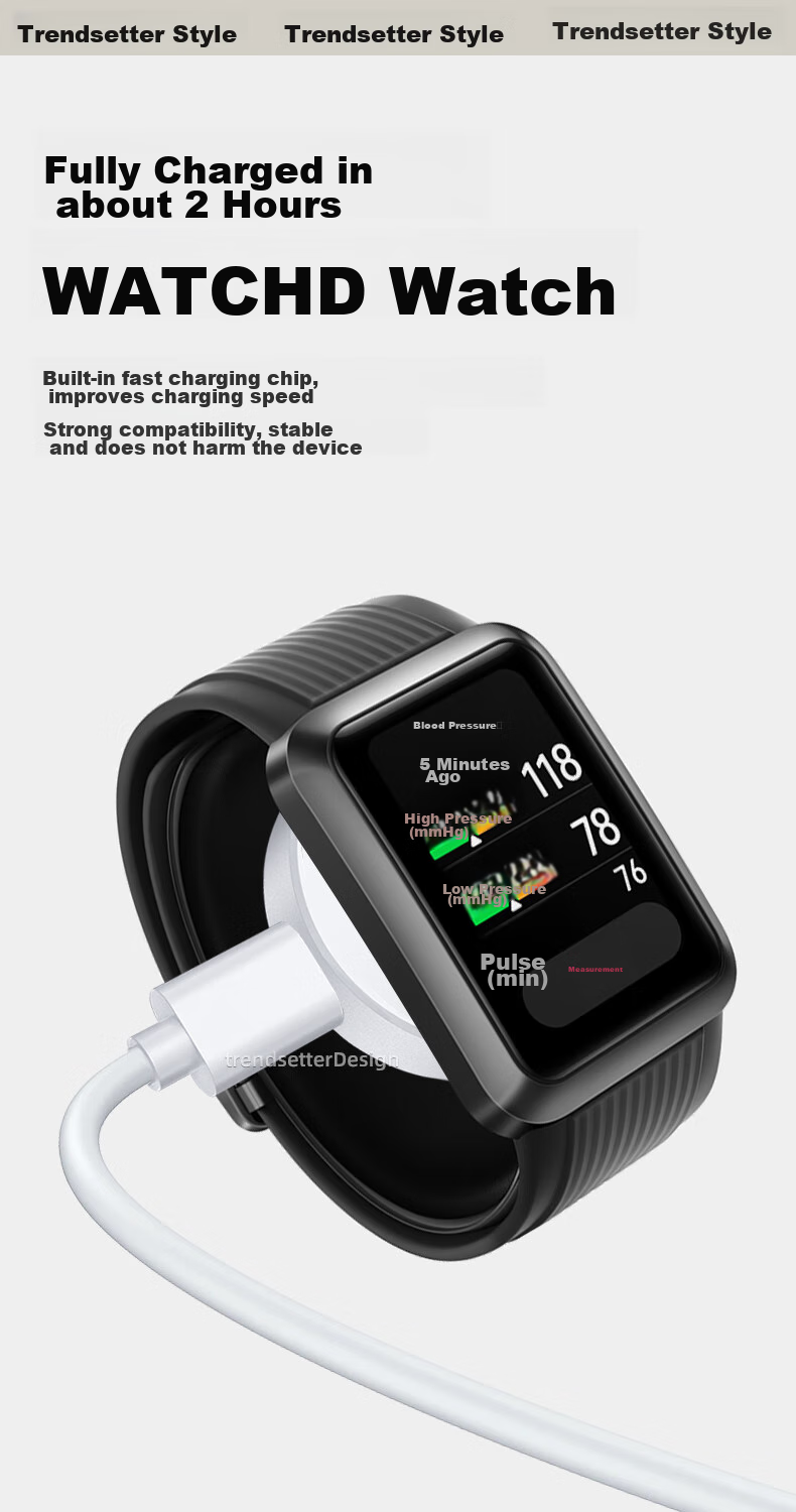 Chaofan Magnetic Charging Cable Compatible with Huawei Watch Charger for Watch D/D2 Wrist ECG Blood Pressure Monitor, FIT4/4Pro/GT6/GT5/4/Runner Charging Dock 3