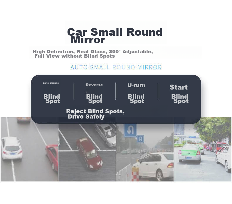 Yueyebing Car Rearview Mirror for Babies, Child And Infant Observation Mirror Auxiliary Mirror, Rear Seat Observation Mirror Car Auxiliary Mirror Reflector Mirror Observation, Single Pack 8