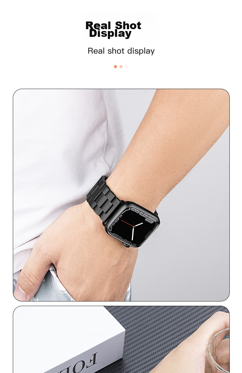 Weiqiantu Compatible with Apple Watch Ultra 4/3 Strap, Apple IWatch S12/S11/S10/9/8/7 Metal Stainless Steel Band for SE3/Ultra4/3/2, Men's 9