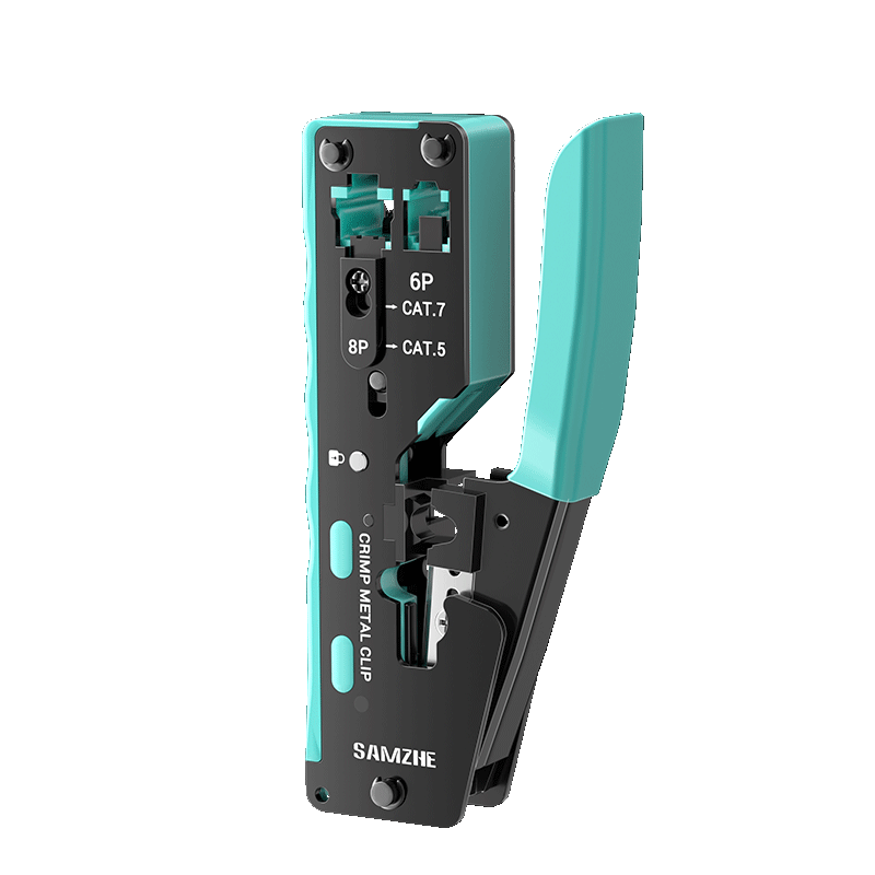 SAMZHE Seven-Category Multifunctional Network Cable Crimper, RJ45 Connector Crimping Tool for Network And Telephone Cables, Home Tool GDX-789