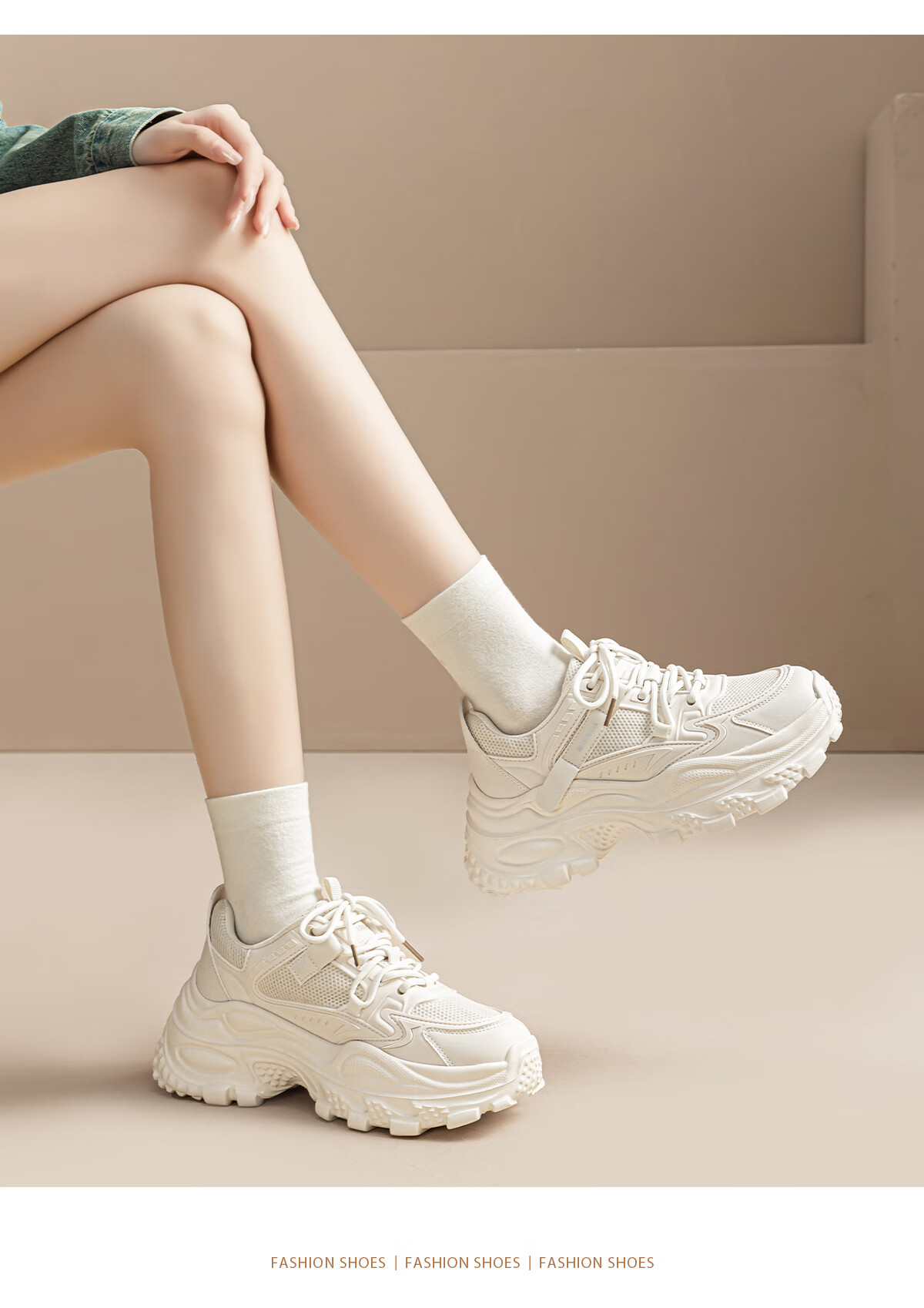 Warrior Thick Sole Dad Shoes 2025 Winter New Women's Small Height Increase Comfortable Casual Sports Shoes Black 38 4