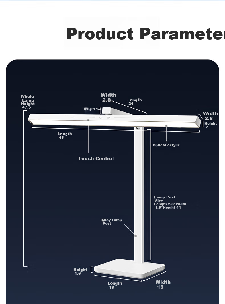 HP Pure Eye Protection Study Reading Desk Lamp for Students and Children, Bedroom Bedside Lamp with Angel Light 23