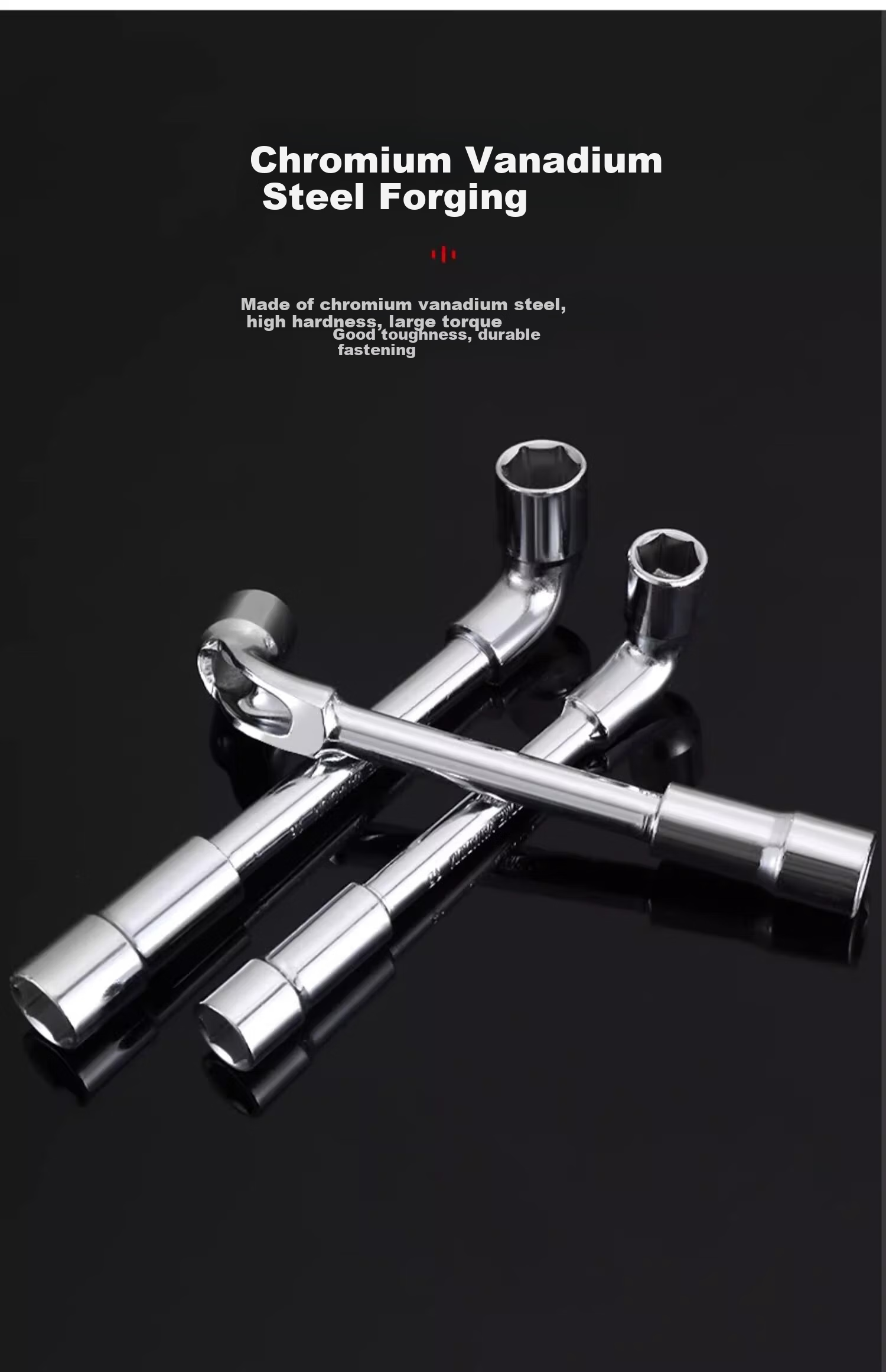 No.1 Factory 13MM L-Shaped Socket Wrench 7-Shaped Pipe Double-Ended Elbow Perforated Hex Socket Pipe Wrench Set 9