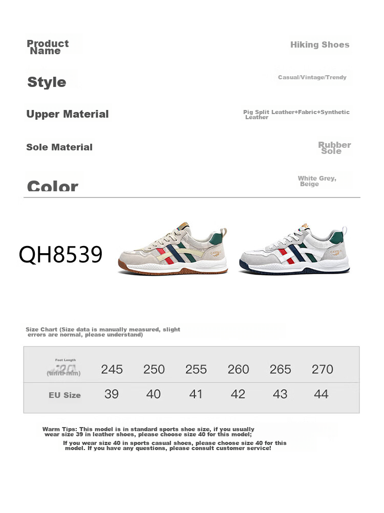 CARTELO Men's Shoes, Breathable Casual Sports Sneakers, Autumn And Winter Outdoor Jogging Hiking Travel Retro Versatile Classic New Style 5