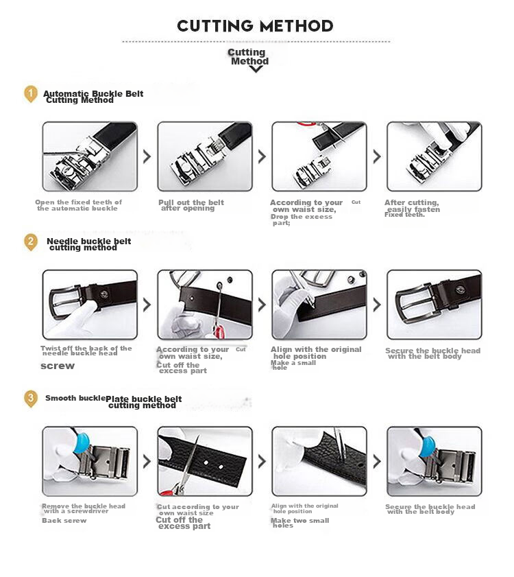 MashaLanti Genuine Leather Men's Belt, High-End Business Automatic Buckle Cowhide Waistband, Casual Trouser Belt, Father's Day Gift for Husband 19