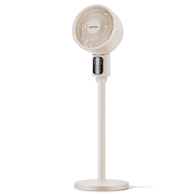 AUCMA Air Circulation Fan, AC Frequency Conversion, Voice-Controlled, 8-Character Oscillation, Floor Fan, Home Electric Fan, High-Power, Quiet Operation, Ventilation Fan, Dual-Use for Bedroom And Table Stand, KYT-15HF76(Y)