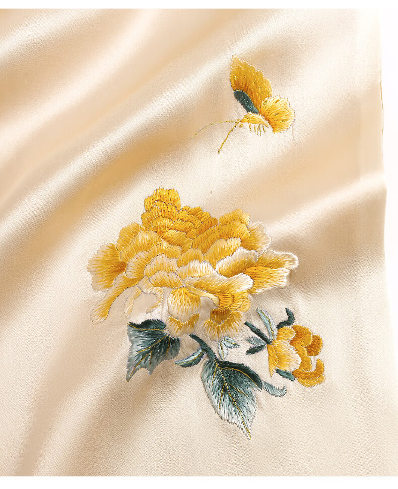 Hangsilu Silk Scarf for Women, Double-Layer Mulberry Silk Shawl, High-End Birthday Gift, Mid-Autumn Festival Present for Mom And Elders 11