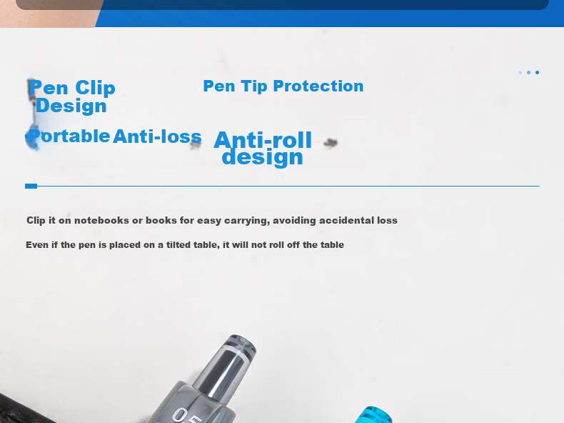 Deli Premium Smooth S08 Retractable Office Gel Pen, 0.5mm Bullet Tip, 12 Pens/box, 9 Black 2 Red 1 Blue, 33698 Gaokao Exam 14