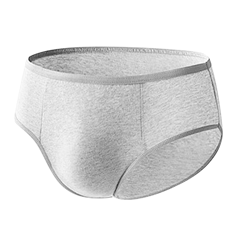 MiiOW Disposable Men's Briefs, Sterilized, Individually Wrapped, Light Gray, for Business Trips And Travel, Size 2XL