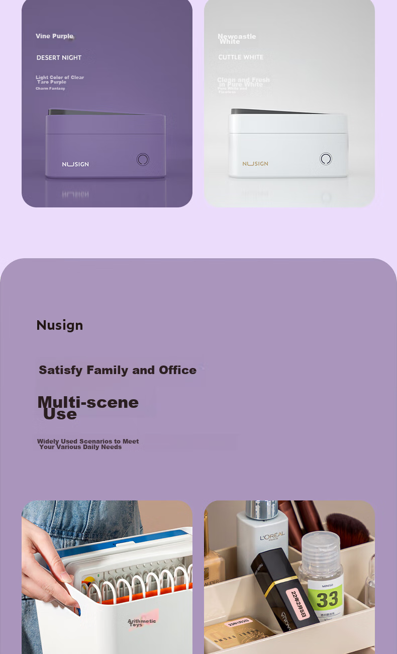 Deli Q3 Purple Portable Thermal Label Printer for Home Use, Journal Name Tags, Storage Labels, Price Tags, Food Labels Printer, 300dpi High-Definition, Mobile Phone Connectio 5