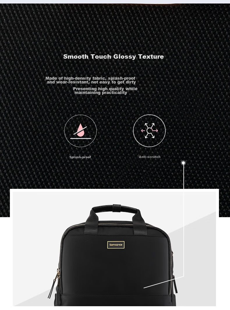 Xinxiuli Business Commute Backpack Laptop Bag, 15.6-Inch Women's Backpack, Large Capacity, Wide Opening, NO0 Gift 6
