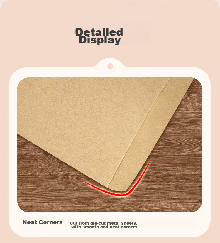 SIMAA A4 Blank Kraft Paper Document Folders 10 Pieces, Wood Pulp Kraft Paper, 324*229mm File Folders, Invoice And Payroll Envelopes, Office Supplies 25079 4