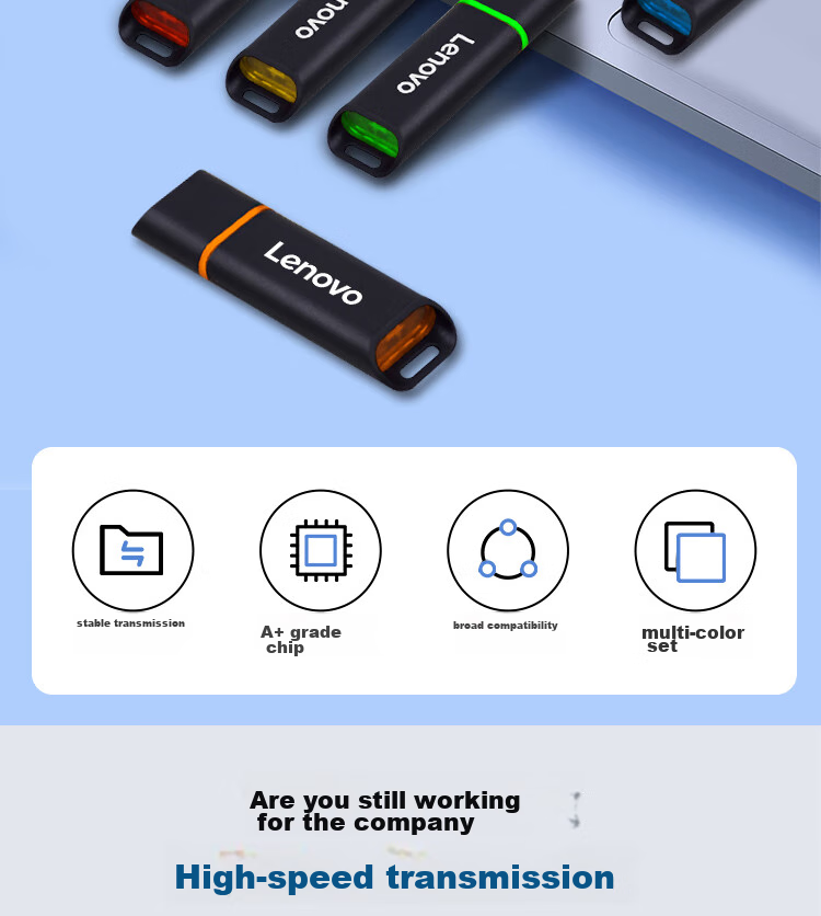 Lenovo 4GB USB2.0 Bid USB Flash Drive SS160, Professional Bidding USB Drive for Company And Enterprise, Black 3