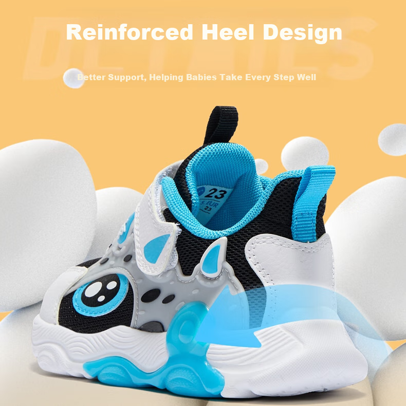 361° Children's Shoes, Kids' And Toddlers' Shoes for All Seasons, Boys And Girls, Bangtan Technology Lightweight Casual Shoes, Walking Shoes, Black Size 22 11