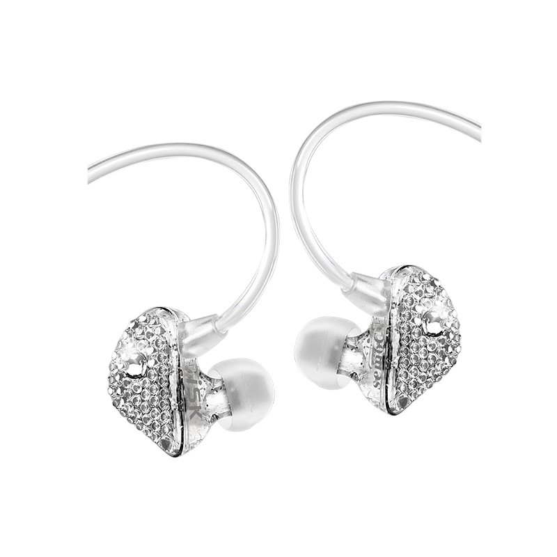ISK SEM6C White Wired Monitoring Earphones, In-Ear Professional Live Streaming High-Fidelity HIFI Small Earphones for Karaoke, Music, Sleep, Deep Bass, Universal Earplugs for Mobile Phones, Computers And Sound Cards