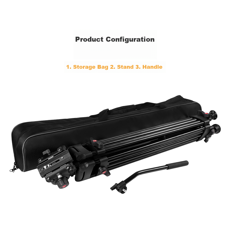 Hakutatz Hakutatz 2061 Camera Tripod, Professional Photography Gimbal, Camera Tripod, Micro Film Wedding Video Live Streaming Sliding Rail, Hydraulic Damping Gimbal 22